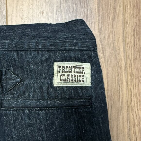 Vintage Frontier Classic Buckle Back Outlaw Trousers Jeans Suspenders Mens 40 - Picture 5 of 14